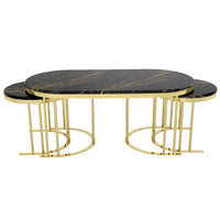Lena Oval Soffbord Set 2+1 bild 1