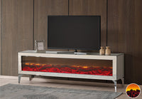 LOVE TV-BÄNK MED EL KAMIN bild 2